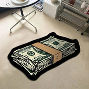 VIKAMA Flannel Carpet Cartoon Dollar Entry Door Mat Entryway Rug Entry Rug Non-slip Mat  Washable Dirty Resistant Home Decor