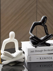 Modern Simple Abstract Art Designer Decoration Creative Bookshelf Bookend Home Living Room Wine Cabinet Decoration