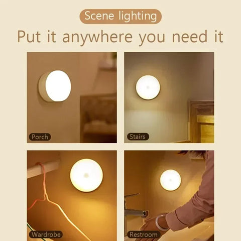 Xiaomi LED Touch Night Light 500mAh Battery USB Rechargeable Wireless Led Lamp Magnetic For Bedroom Bedside Table Lighting