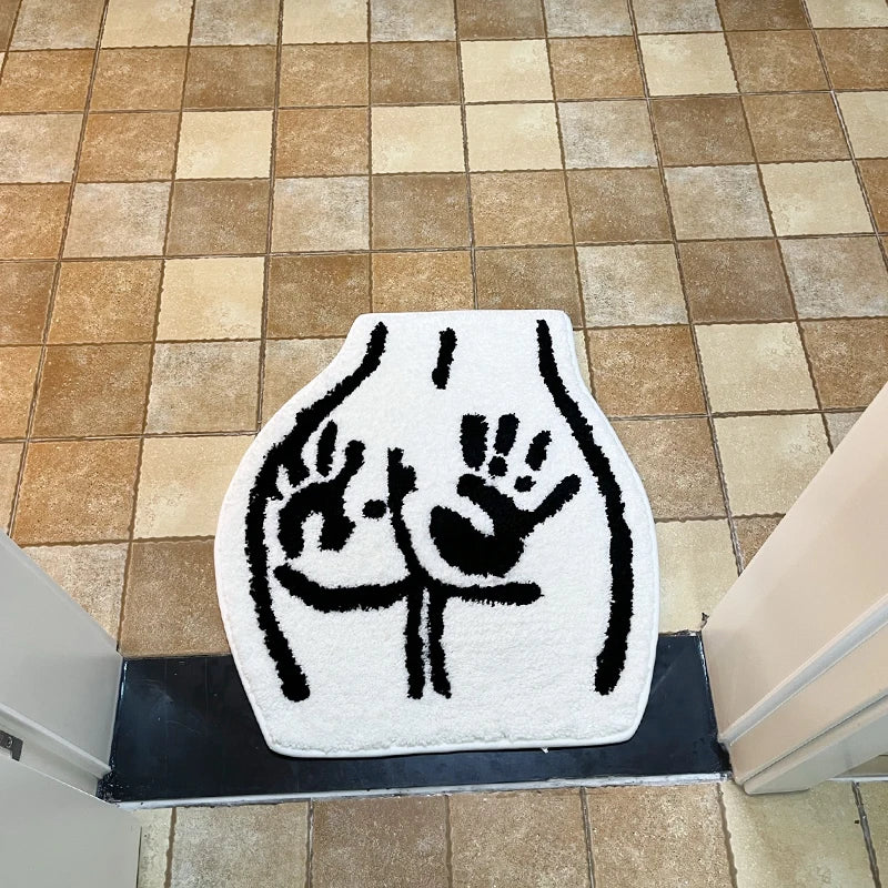 Sexy Bathroom Rugs Soft Tufted Rugs Non-Slip Absorbent Handmade Rugs Bedroom Kitchen Bathroom Rug