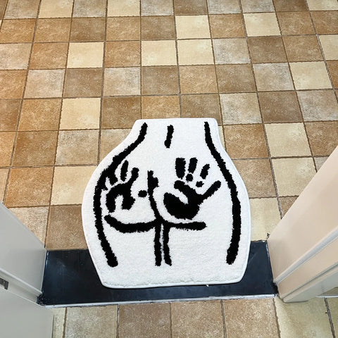 Sexy Bathroom Rugs Soft Tufted Rugs Non-Slip Absorbent Handmade Rugs Bedroom Kitchen Bathroom Rug