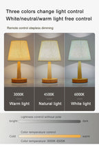 LED Table Lamp Interior Lighting Fixture For Living Bedroom Bedside Night Desktop Decoration Retro Japanese Style Desk Lights