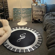 VIKAMA Black And White Simple Flannel Bedroom Carpet, Living Room Ins Style Billiards, Size 8 Sofa Carpet, Home Decoration