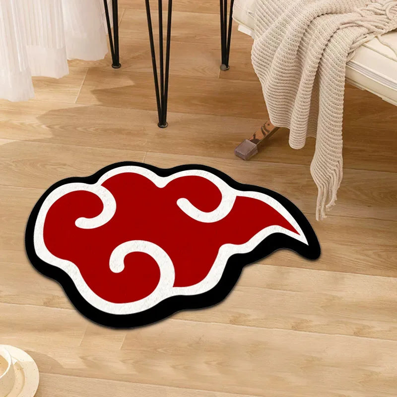 VIKAMA Funny Art Imitation Cashmere Carpet Special-Shaped Living Room Bedroom Decoration Bed Blanket Entry Door Non-Slip Mat
