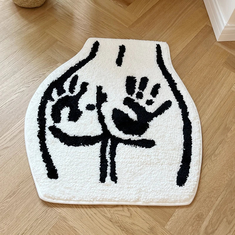 Sexy Bathroom Rugs Soft Tufted Rugs Non-Slip Absorbent Handmade Rugs Bedroom Kitchen Bathroom Rug