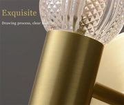 LED Light Modern Wall Light Bedroom Bedside Living Room Wall Lamp Glass Rod Nordic Aisle Corridor Interior Lighting Fixture
