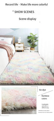 VIKAMA Fluffy Rugs Shaggy Bedroom Area Rugs Shaggy Non-Slip Rugs, Machine Washable Soft Shaggy Rugs Modern Soft Plush Rugs
