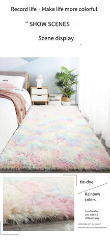 VIKAMA Fluffy Rugs Shaggy Bedroom Area Rugs Shaggy Non-Slip Rugs, Machine Washable Soft Shaggy Rugs Modern Soft Plush Rugs