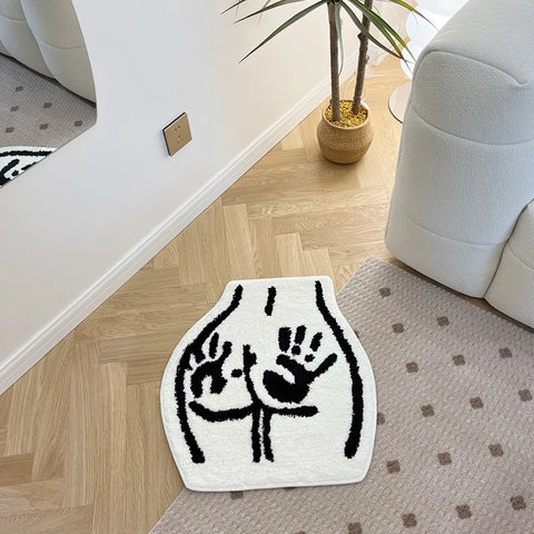 Sexy Bathroom Rugs Soft Tufted Rugs Non-Slip Absorbent Handmade Rugs Bedroom Kitchen Bathroom Rug