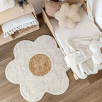 Flowers Irregular Carpet Study Reading Area Children's Bedroom Rugs Living Room Floor Mats Home Decoration Cute Art Rugs