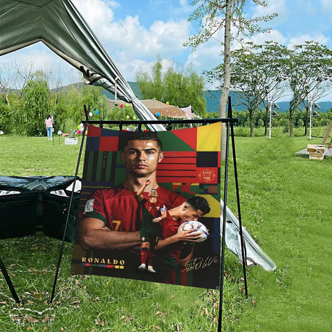 C-Cristiano R-Ronaldo CR7 Cartoon Flag Art Science Fiction Room Home Decor Wall Hanging Home Decor Banner