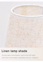 LED Table Lamp Interior Lighting Fixture For Living Bedroom Bedside Night Desktop Decoration Retro Japanese Style Desk Lights