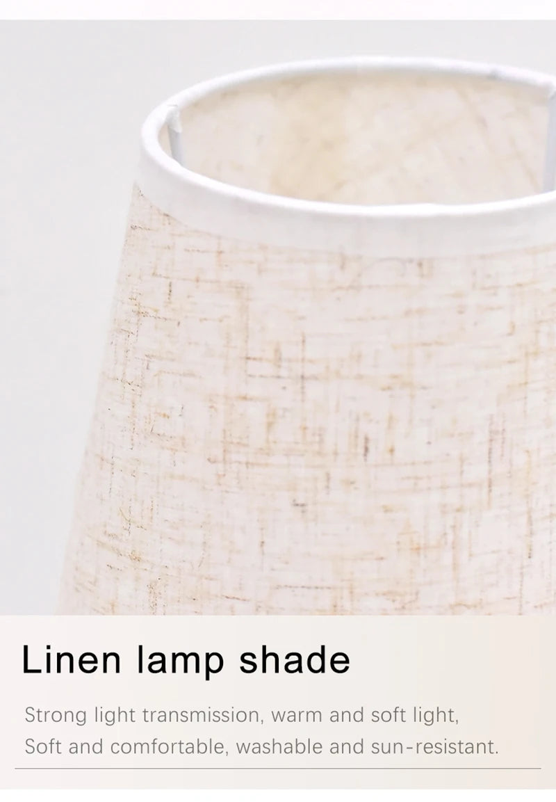 LED Table Lamp Interior Lighting Fixture For Living Bedroom Bedside Night Desktop Decoration Retro Japanese Style Desk Lights
