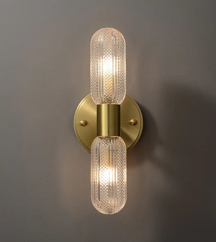 LED Light Modern Wall Light Bedroom Bedside Living Room Wall Lamp Glass Rod Nordic Aisle Corridor Interior Lighting Fixture