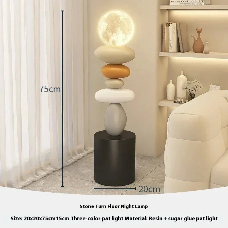 Home Decor Creative Art Statue Side Table Floor Decor Simple Style Living Room Large Floor Ornament Small Coffee Table Tea Table