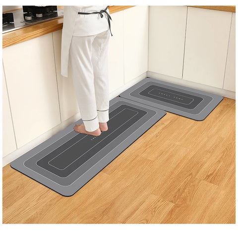 1PCS Kitchen Floor Mat Waterproof, Anti-skid, Anti-dirty Foot Mat Household Door Mat, Door Mat Carpet, Diatomite Door Mat