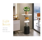 Home Decor Creative Art Statue Side Table Floor Decor Simple Style Living Room Large Floor Ornament Small Coffee Table Tea Table