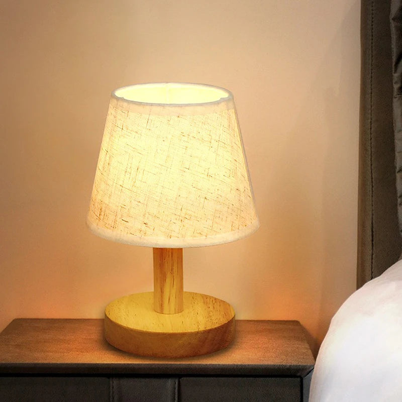 LED Table Lamp Interior Lighting Fixture For Living Bedroom Bedside Night Desktop Decoration Retro Japanese Style Desk Lights