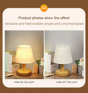 LED Table Lamp Interior Lighting Fixture For Living Bedroom Bedside Night Desktop Decoration Retro Japanese Style Desk Lights