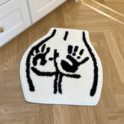 Sexy Bathroom Rugs Soft Tufted Rugs Non-Slip Absorbent Handmade Rugs Bedroom Kitchen Bathroom Rug