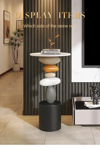 Home Decor Creative Art Statue Side Table Floor Decor Simple Style Living Room Large Floor Ornament Small Coffee Table Tea Table