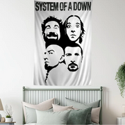 System of a Down Band Cartoon Tapestry Art Science Fiction Room Home Decor Wall Hanging Home Decor