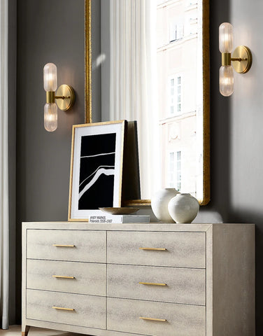 LED Light Modern Wall Light Bedroom Bedside Living Room Wall Lamp Glass Rod Nordic Aisle Corridor Interior Lighting Fixture