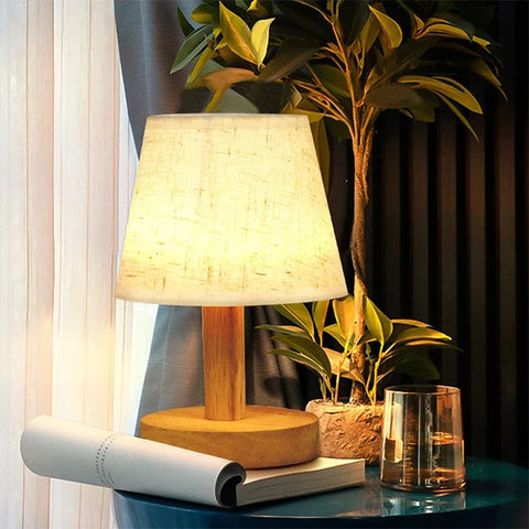 LED Table Lamp Interior Lighting Fixture For Living Bedroom Bedside Night Desktop Decoration Retro Japanese Style Desk Lights
