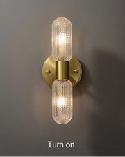 LED Light Modern Wall Light Bedroom Bedside Living Room Wall Lamp Glass Rod Nordic Aisle Corridor Interior Lighting Fixture
