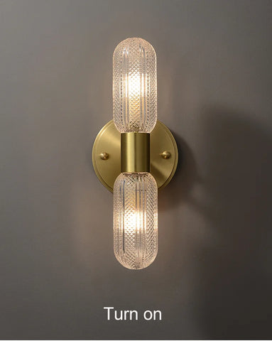 LED Light Modern Wall Light Bedroom Bedside Living Room Wall Lamp Glass Rod Nordic Aisle Corridor Interior Lighting Fixture